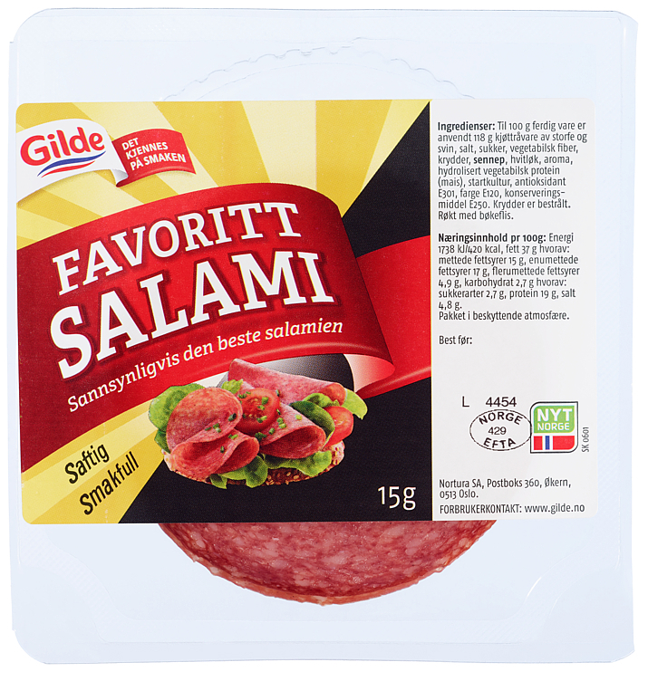 Favorittsalami kuvert   15g
