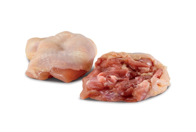 Kylling lårkjøtt m/skinn u/ben singelfryst   2,5kg