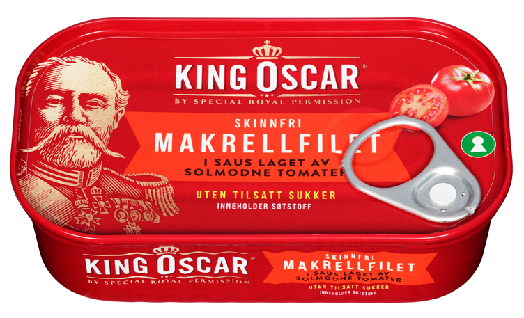 Makrell i tomat m/stevia    110g