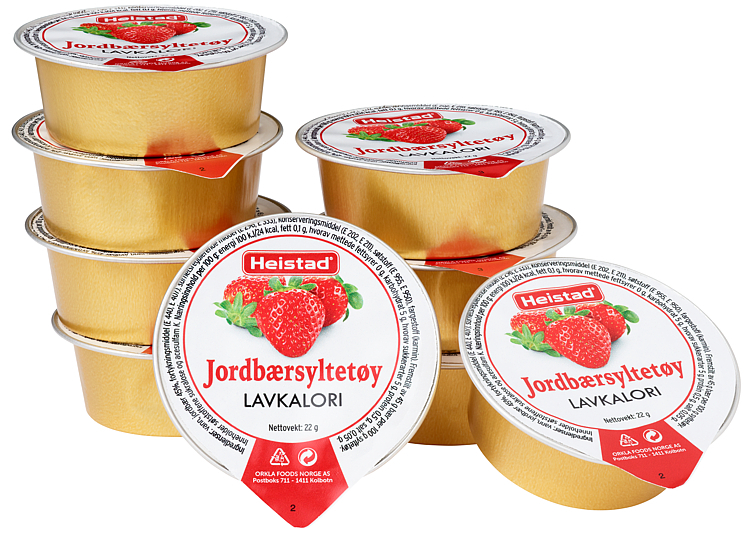 Jordbærsyltetøy lavkalori   80x22g