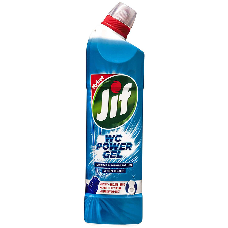 Jif wc power gel uten klor  750ml