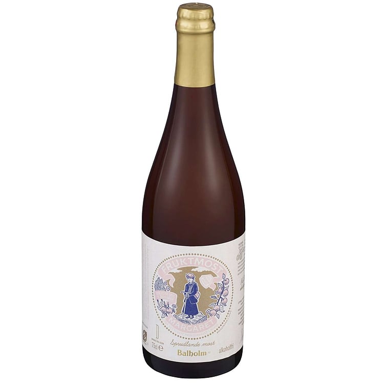 Balholm margaret sprudlande eplemost m/rabarbra økol.12x75cl