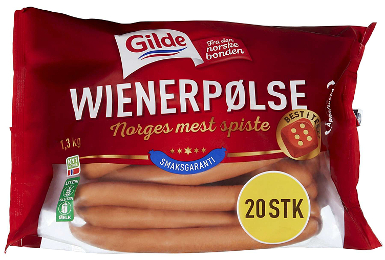 Wienerpølse   1,3kg
