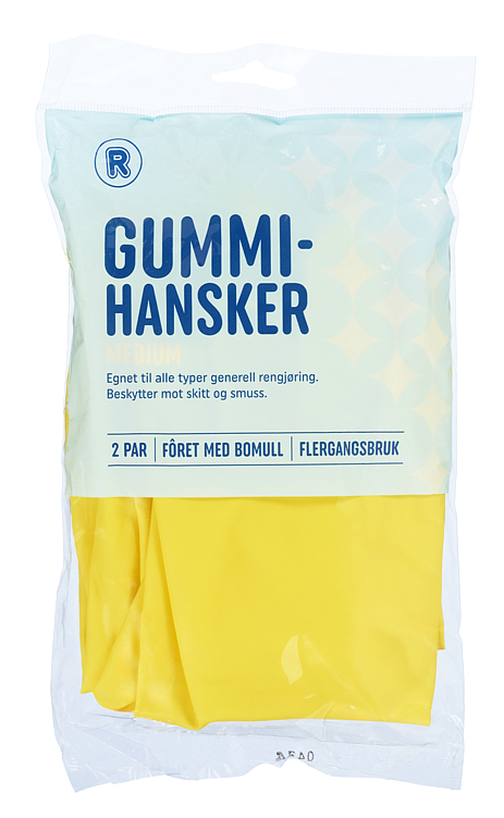 Gummihansker medium   2par