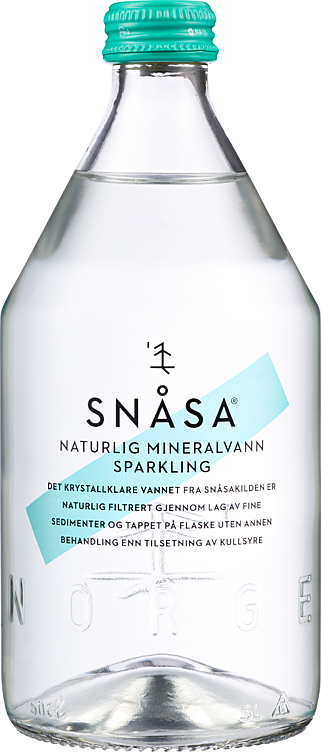 Snåsa naturlig mineralvann m/kullsyre glass   6x0,5l
