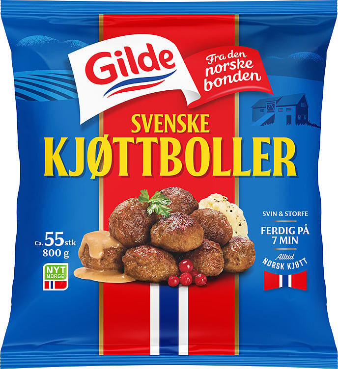 Svenske kjøttboller stekt   800g