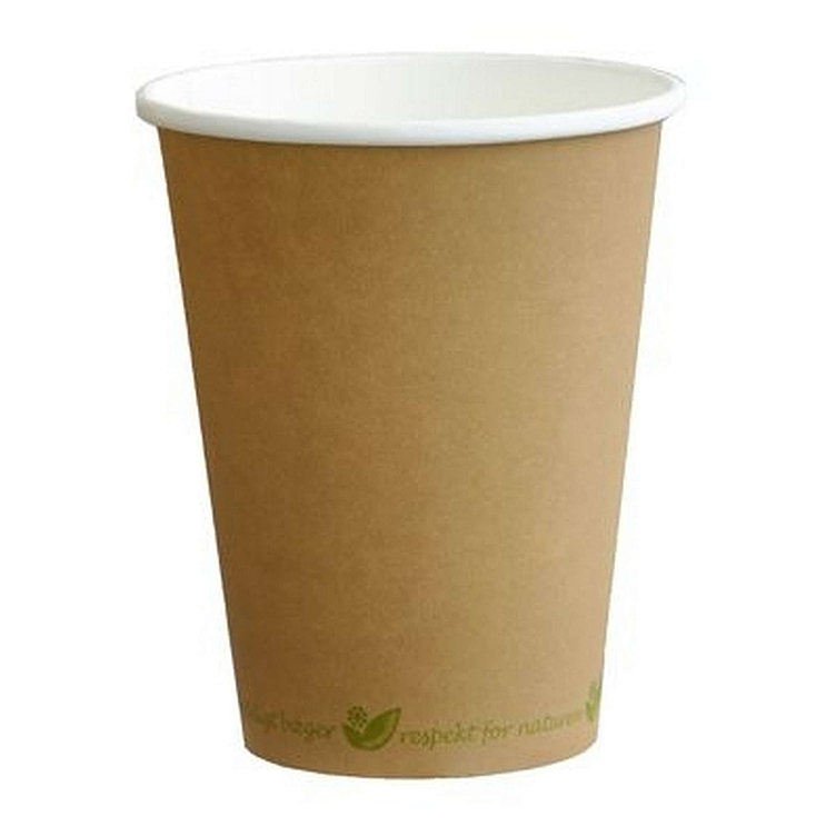 Kaffebeger 30cl ø90 bionedbrytelig  20x50stk