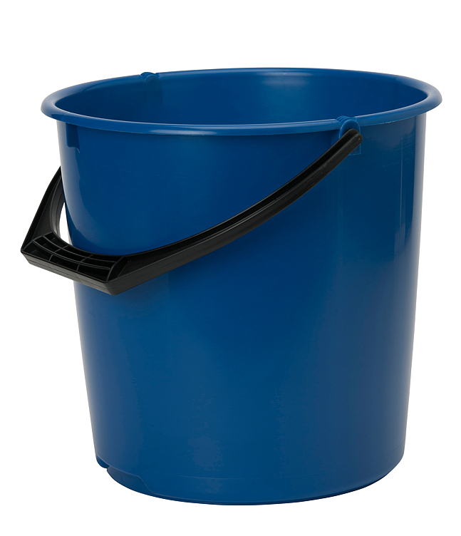 Bøtte plast blå  10l  1stk