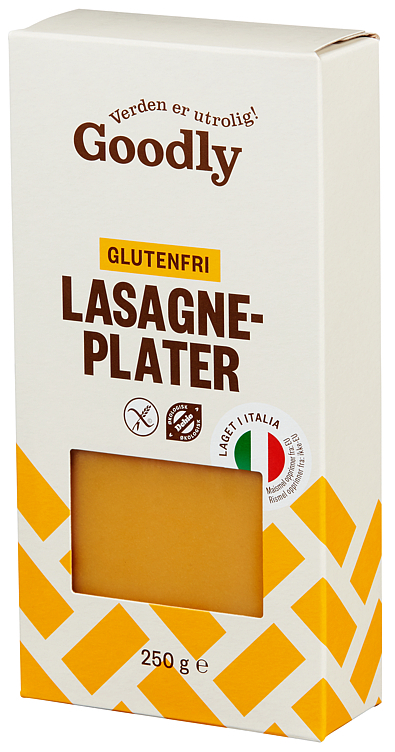 Lasagneplater glutenfri  250g