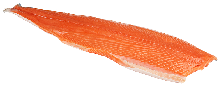 Laksefilet 1,0-1,4 c-trim vac. ca10kg  kg