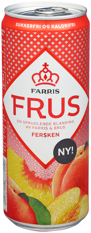 Farris frus fersken   24x33cl