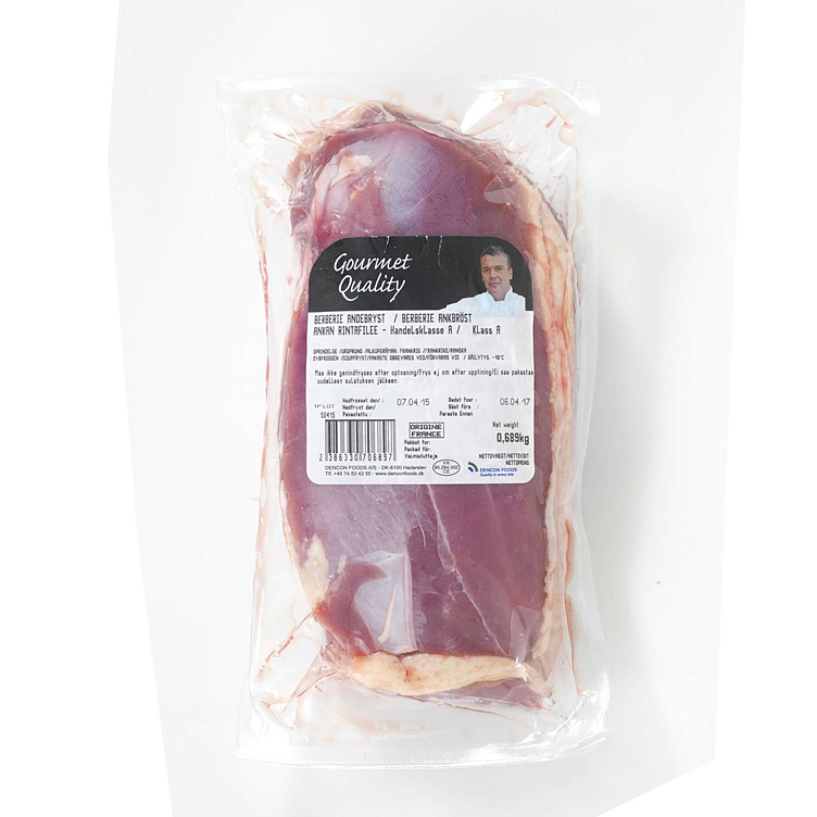 Andebryst berberie 300-400g swe/fi  t kg månedspris