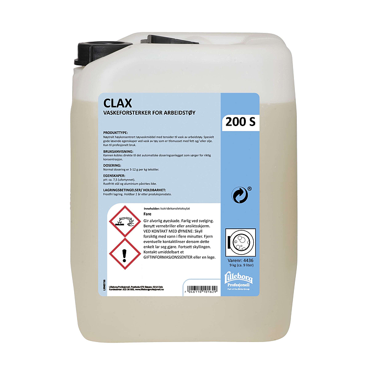 Clax 200 s3, forvask   9kg