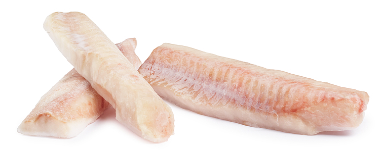 Alaska pollock loins 140-160g 10% glasering   2,5kg