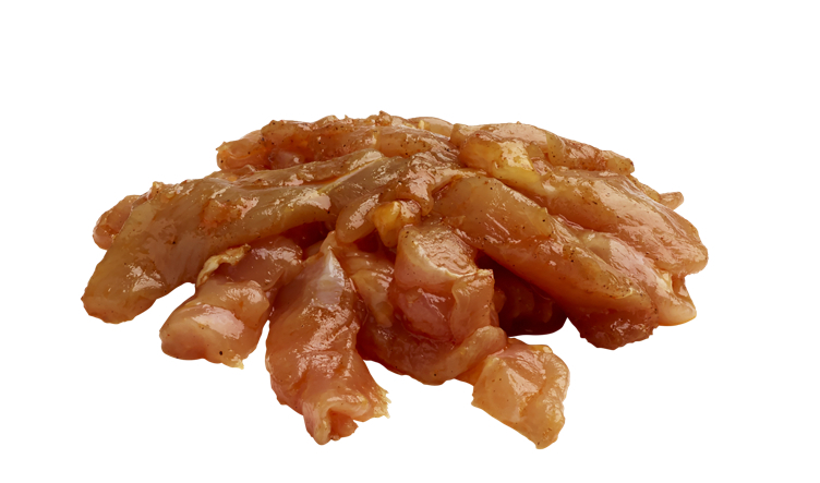 Kyllingkjøtt strimlet marinert   1,2kg