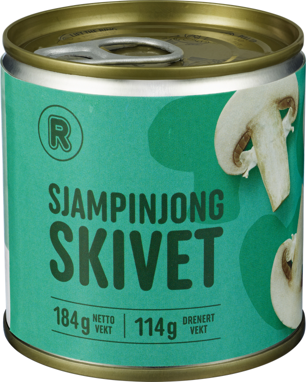 Rema 1000 skivede champignon    184g