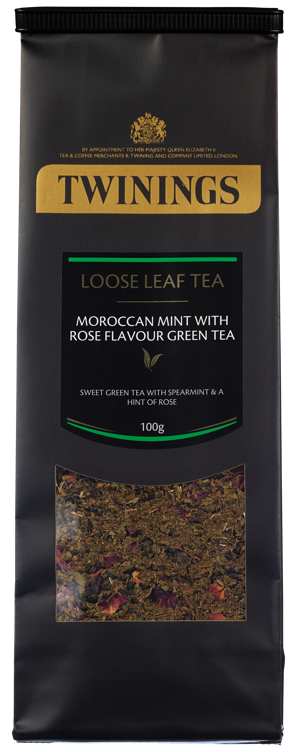 Morrocan mint rose green løsv te   28x100g