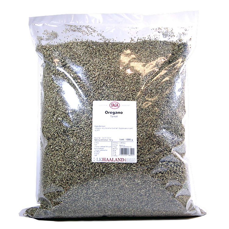 Oregano hel grønn     1kg