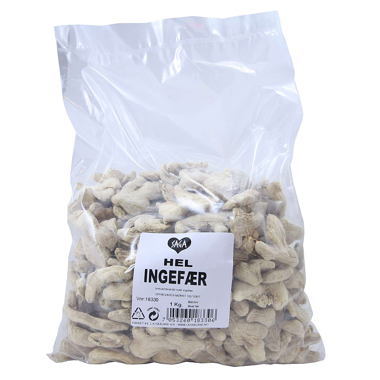 Ingefær, hel            1kg