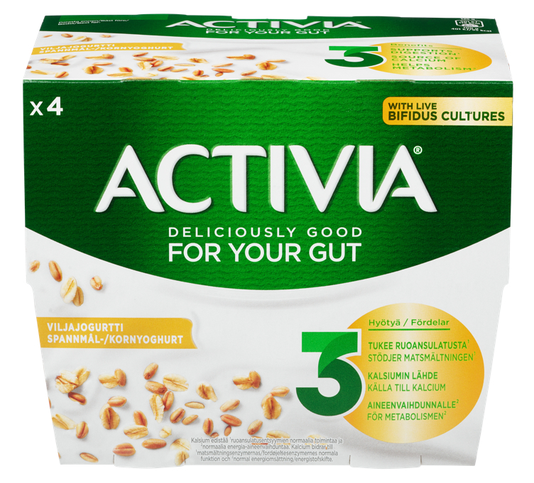 Activia korn   4x125g