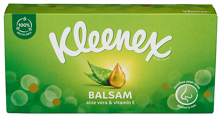 Kleenex lommetørkle m/balsam  64stk