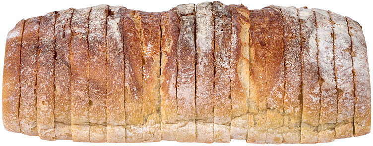 Steinovnsbakt sandwichbrød skåret   10kg
