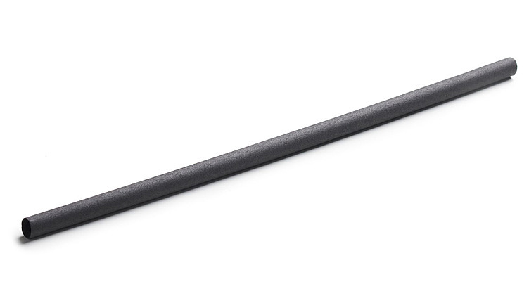 Sugerør basic charcoal black ø8x230mm  200stk