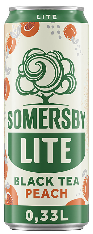 Somersby black tea peach lite bx sleek   4,5%   24x33cl