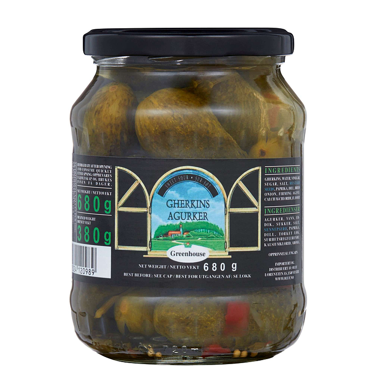 Agurker hele   680g