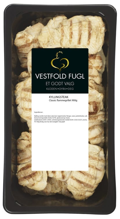 Kyllingsteak classic flammegrillet    900g