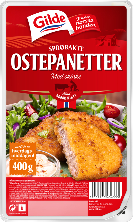 Ostepanetter med skinke   400g