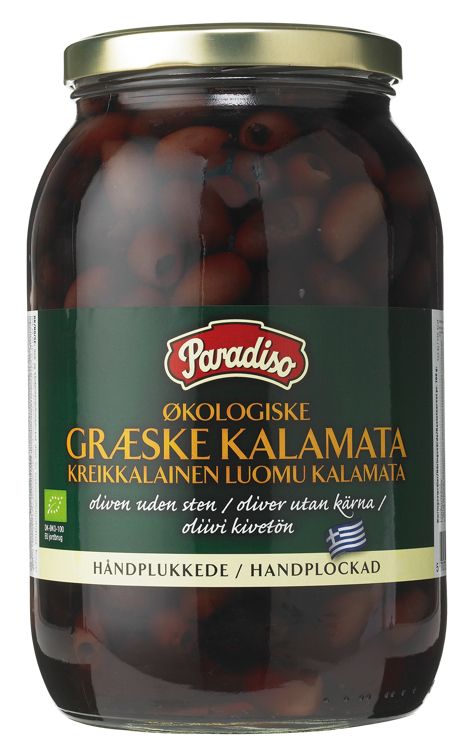 Oliven uten sten kalamate økol.   1,85kg