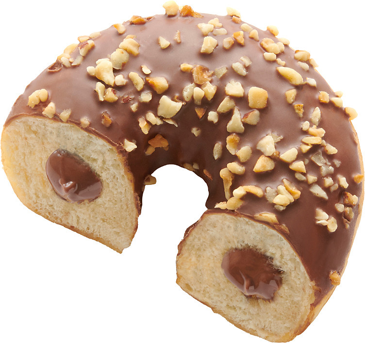 Donut filled with choco  48x69g  krt