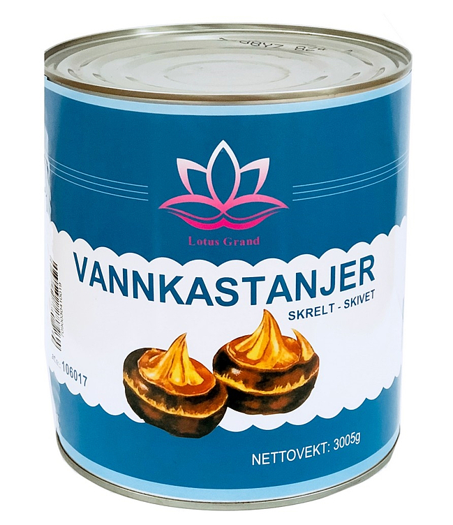 Vannkastanje i skiver  3kg