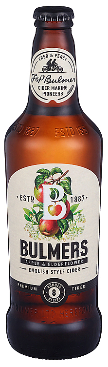 Bulmers apple & elderflower fl   4,5%   12x0,5l