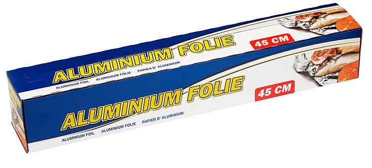 Aluminiumsfolie 18my cutbox 45cm