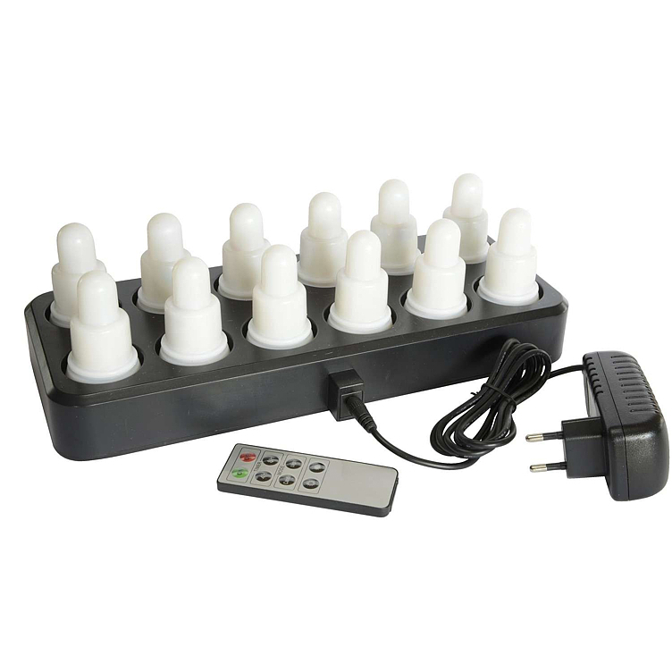 Led oppladbare lys   12stk