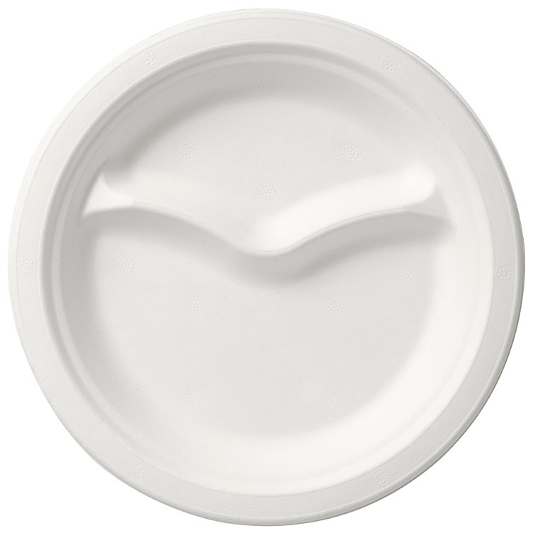 Tallerken papp flat 22cm fiber hvit 2r  50stk