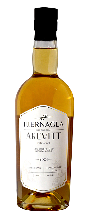 Hiernagla fatlagret akevitt  41%  50cl