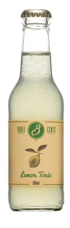 Three cents lemon tonic fl   24x20cl