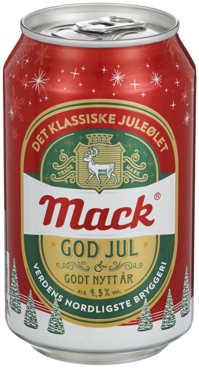 Mack juleøl kl d bx   4,5%   12x33cl