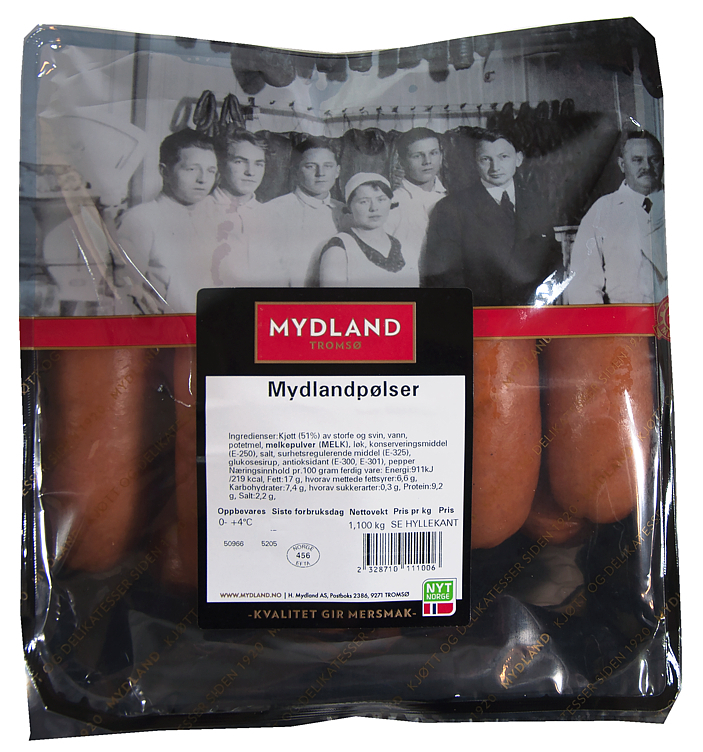 Kjøttpølser, fryst  kg