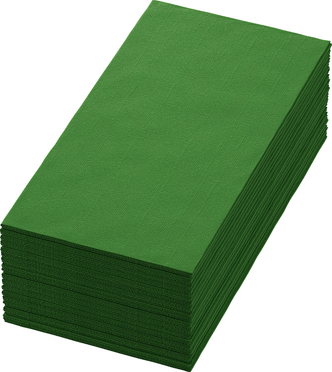 Serviett biodunisoft leaf green 40cm 1/8br   60stk