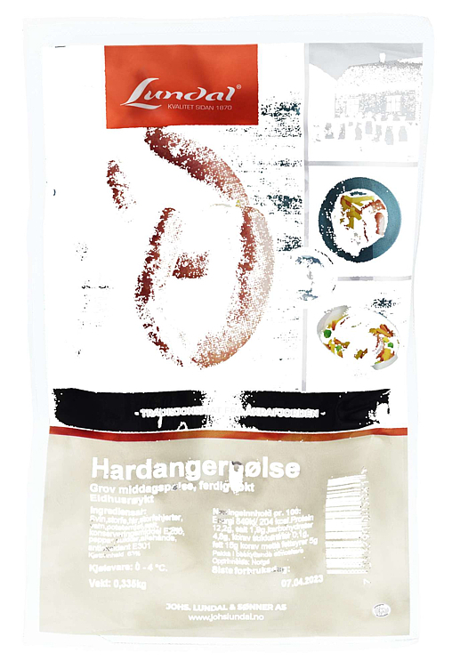 Hardangerpølse eldhusrøykt  350g