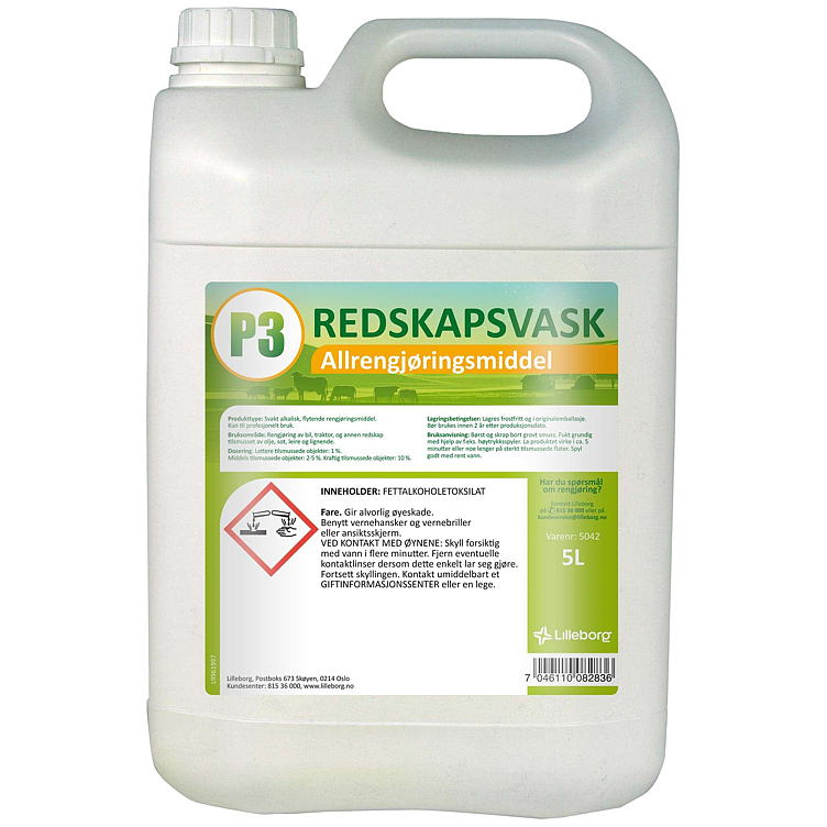 P3 redskapsvask driftsrenhold    5l