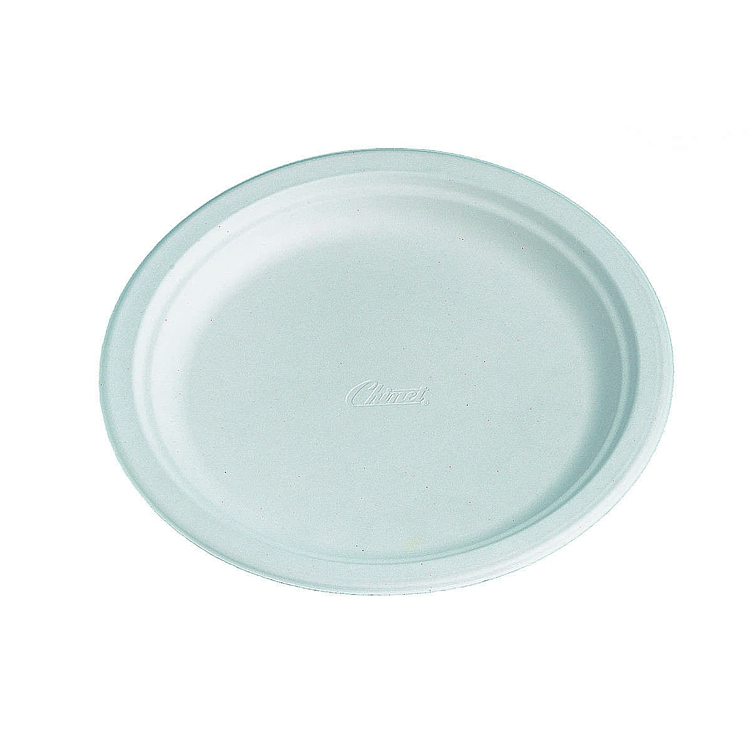 Chinet tallerken  flat 24cm hvit100stk