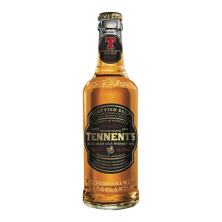 Tennent s whisky aged beer   6%   24x33cl