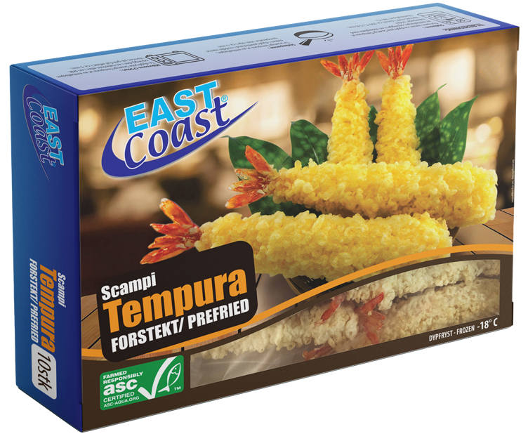 Scampi tempura forstekt 300g