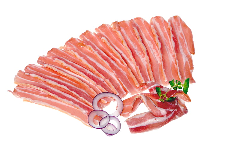 Bacon u/svor skåret  kg