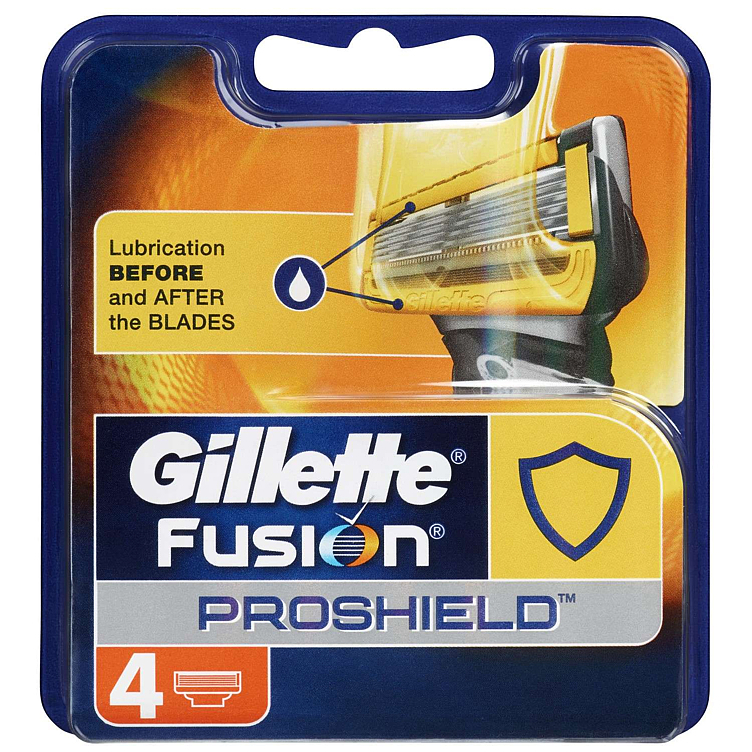 Gillette barberblad proshield gul  4stk